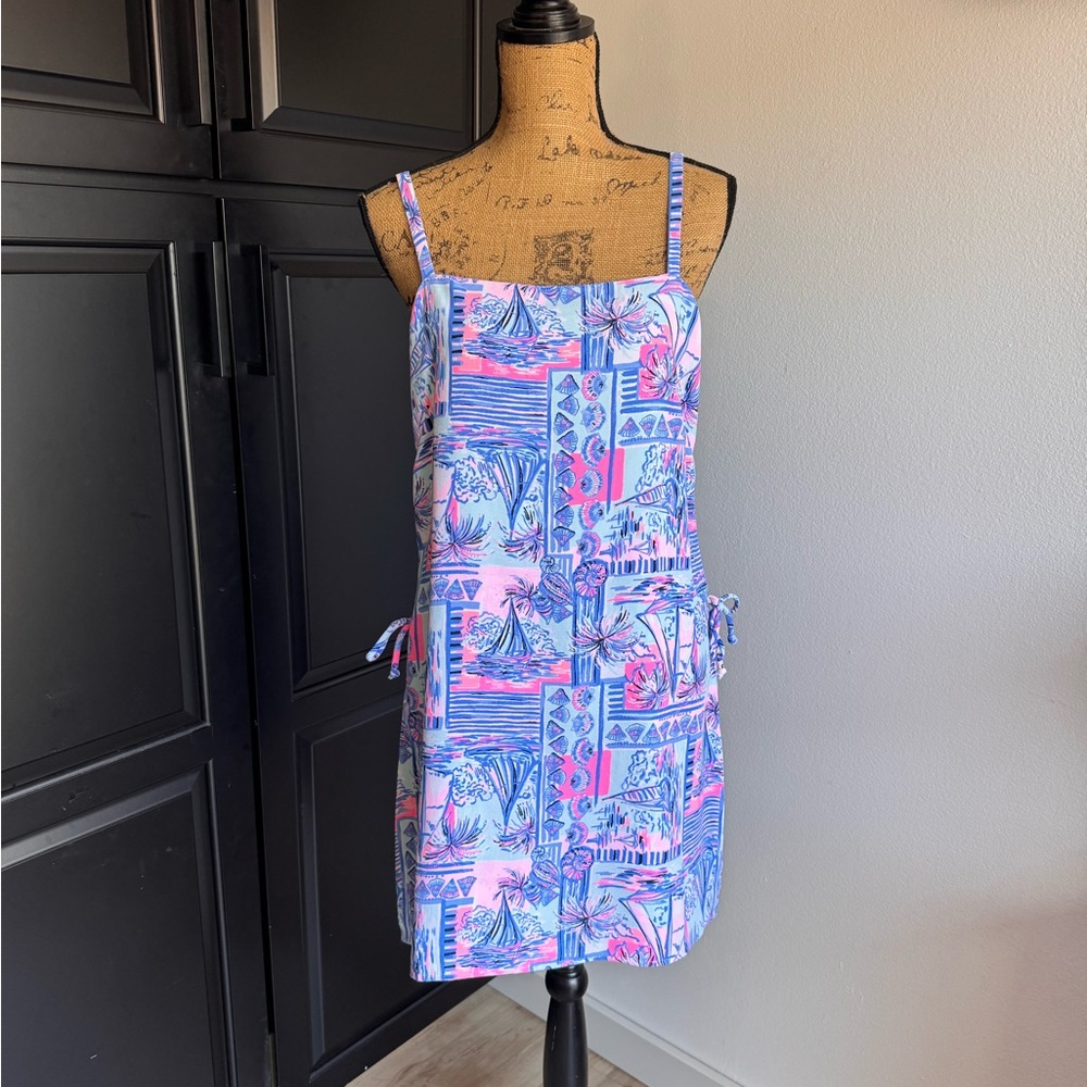 Lilly Pulitzer Pink and Blue Donna Romper